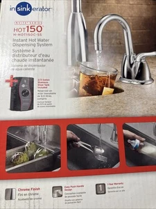 NEW InSinkErator Instant Hot Water Dispenser Faucet +Tank-- Chrome H-HOT150C-SS - Picture 1 of 5