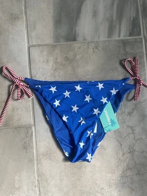 Traje de baño Calzedonia para mujer talla pequeña-mediana estrellas azules parte inferior de bikini nuevo con etiquetas Foto 1 de 4