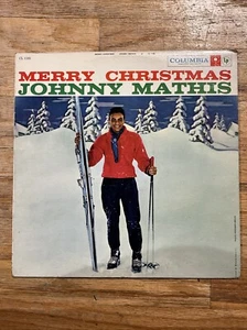 JOHNNY MATHIS MERRY CHRISTMAS COLUMBIA HOLIDAY VINYL LP VINTAGE CL 1195 - Imagen 1 de 4