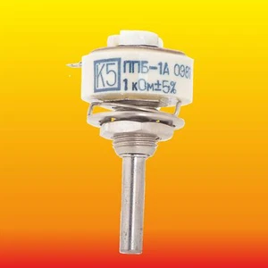 1 kOhm 1 W LOT OF 1 WIREWOUND POTENTIOMETER VARIABLE TRIMMER RESISTOR PPB-1A - Picture 1 of 3
