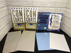 Lote de 4 tarjetas de felicitación de graduación con sello - Felicidades, secundaria, sobrina - Imagen 1 de 6