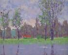 Oliver Warman ROI - original French impressionist oil painting SEINE GIVENCHY
