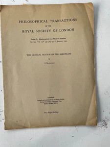 Brodetsky, The General Motion of the Aeroplane - Picture 1 of 6