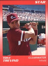 1990 Clearwater Phillies Star #22 Tony Trevino