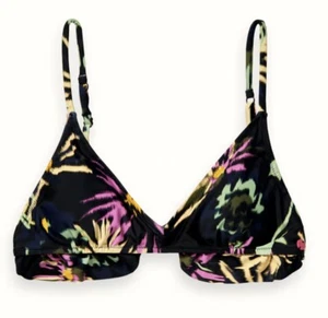 Scotch & Soda Bikini Oberteil Badeanzug Rüschen Blumen String XS Amsterdam Pool neu ohne Etikett - Bild 1 von 18