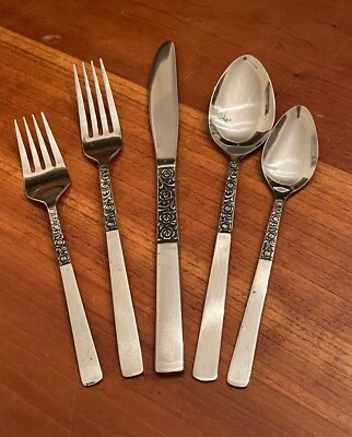 National Silver Co ROSE SERENADE Stainless Flatware - Choice - Image 1 of 4