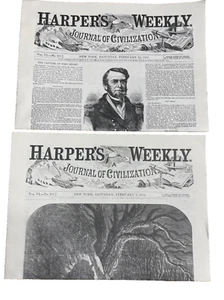 Harpers Wochenzeitschrift NACHDRUCK 8. Februar 22 1862 "Zeitschrift der Zivilisation" - Bild 1 von 6
