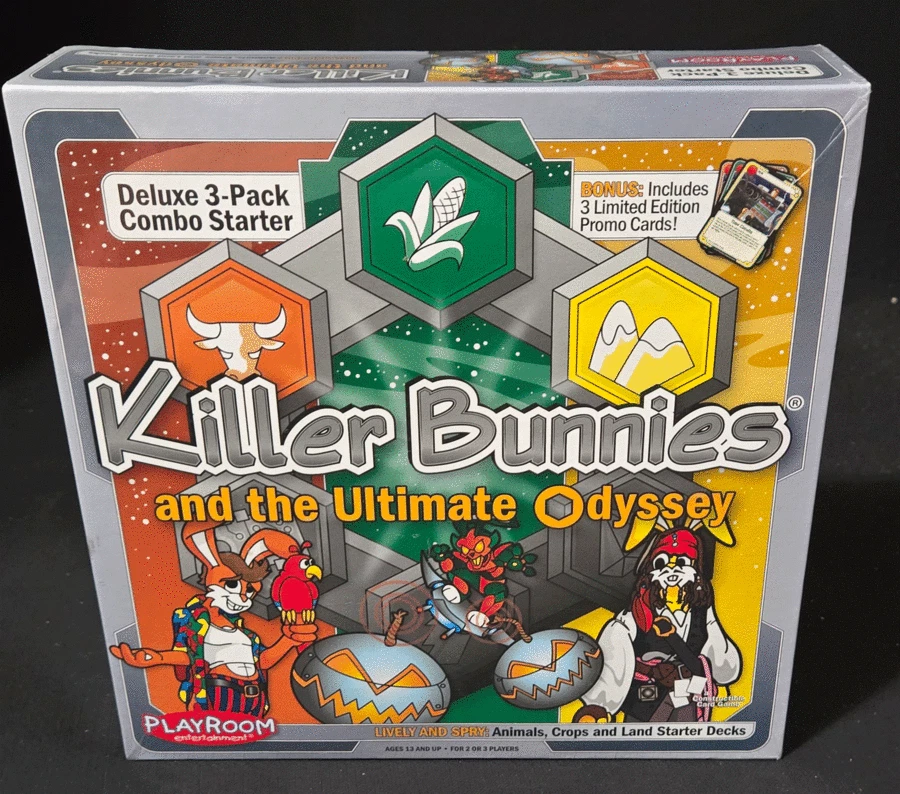 Playroom Entertainment Killer Bunnies Odyssey 3-pack Combo Starter Deck Lively and Spry
