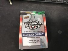 2018 Upper Deck Stanley Cup Champions Washington Capitals Team Set SEALED NIB