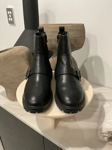 MIMCO NECTAR BOOT In Black Leather Size 7.5 European 38 - Picture 1 of 12