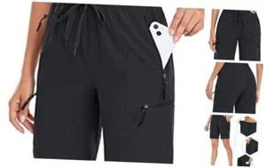 Women's 5" 7" Hiking Cargo Shorts Quick Dry Lightweight Athletic Outdoor - Picture 1 of 6