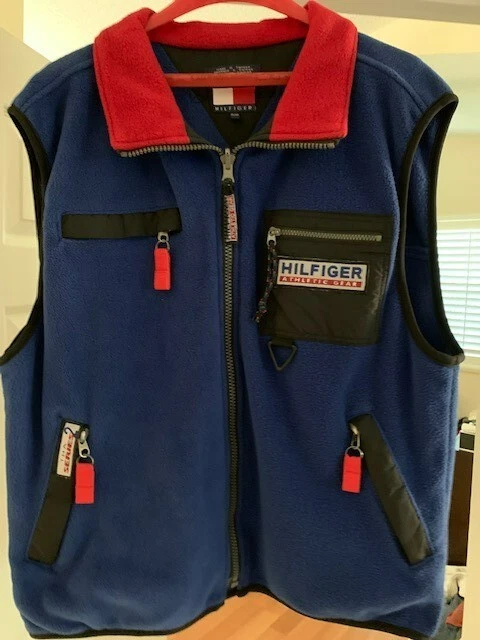 Chaleco de Colección Tommy Hilfiger Equipo Atlético THA Serie 2 Azul y Rojo Para Hombre’s XL Foto 1 de 1