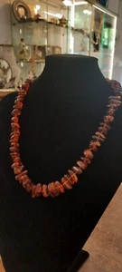 Collana In Ambra E Argento - Foto 1 di 4