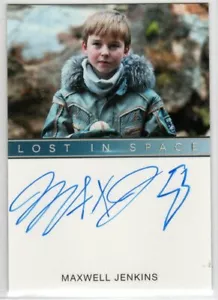 LOST IN SPACE NETFLIX SEASON 1 MAXWELL JENKINS AS WILL ROBINSON AUTOGRAPH EL - Picture 1 of 2