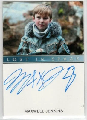 LOST IN SPACE NETFLIX SEASON 1 MAXWELL JENKINS AS WILL ROBINSON AUTOGRAPH EL - Image 1 of 2