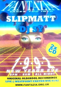 FANTAZIA NEW YEARS EVE 1992 - 2 X CD PACK OLDSKOOL RAVE - SLIPMATT SY CDJ CD DJ - Picture 1 of 2