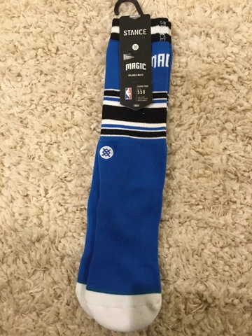 Stance NBA Orlando Magic Blue Arena Logo 558 Men’s Medium (9-12) Crew Socks NEW Cover