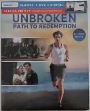 NEW UNBROKEN: PATH TO REDEMPTION BLU RAY + DVD 2 DISC SET & SLIPCOVER WALMART