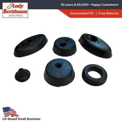 For 1948-1953 Dodge B-Series Truck Firewall Grommet Rubber Set 6 Pieces Black - Image 1 of 4