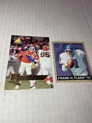 JOHN ELWAY 1995 Pinnacle CLUB COLLECTION #64 & 1997 Goudey Fleer #15 Broncos (f) - Image 1 of 2