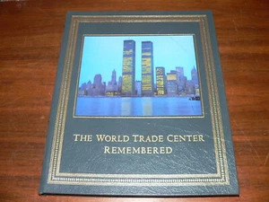 The World Trade Center Remembered Leather Collector's Edition HC Book - Picture 1 of 5