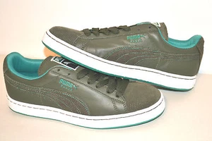 AUTHENTIC PUMA SUEDE CLASSIC + LUX MEN'S SNEAKERS FOREST NIGHT-GREENLAKE 355774 - Picture 1 of 5