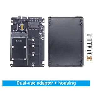 Adaptador Doble M.2 a SATA3.0 Protocolo M.2 Adaptador SSD 2 Puertos NGFF M.2 Con Estuche - Imagen 1 de 20