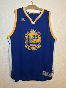 Kevin Durant #35 Golden State Warriors Adidas Blue NBA Jersey Mens 2XL - Picture 1 of 9