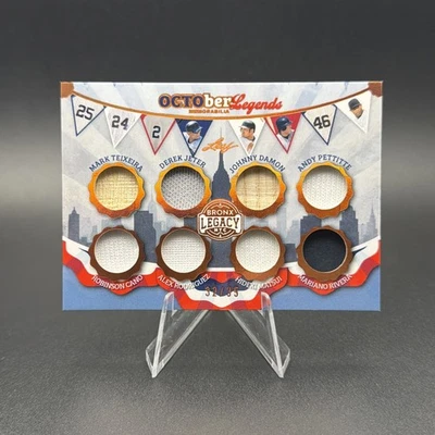 2025 Bronx Legacy Jeter, Rodriguez, Mariano, Matsui, Cano 32/35 reliquias usadas en juegos Foto 1 de 4
