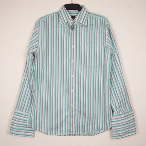 Camisa de vestir Paul Smith para hombre multicolor a rayas puño francés manga larga 16 41 - Imagen 1 de 14