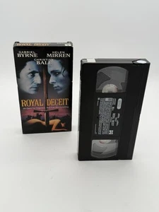 Royal Deceit VHS Gabriel Byrne, Helen Mirren, Christian Bale Ex Blockbuster - Picture 1 of 8