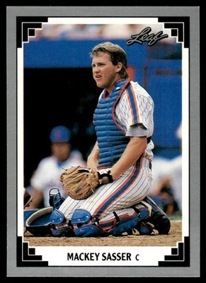 1991 Leaf Mackey Sasser New York Mets #361 - Image 1 of 2
