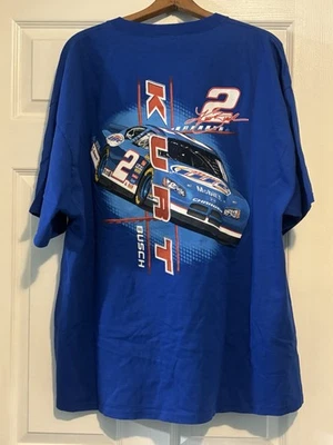 Camiseta vintage Kurt Busch #2 Miller Lite NASCAR 2XL Chase Authentics Foto 1 de 3