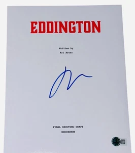 Autógrafo firmado por Ari Aster Eddington guión de película completa Beckett BAS - Imagen 1 de 2