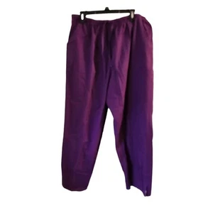 iLIAD EE. UU. XXL Cómodo Informal Ropa de Salón Púrpura Mezcla de Algodón Pantalones 2X - Imagen 1 de 9