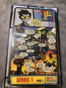 Teen Titans Go Comic Book Heroes Serie 1 Seite 1 1,5 Zoll seltene blaue Karte Rückseite - Bild 1 von 13