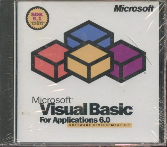 MS Visual Basic For Applications: Software Development Kit 6.0 PC CD SDK SEALED  - Image 1 of 1