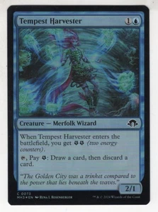 MTG Modern Horizons 3 Foil Common Card #73 Tempest Harvester - Picture 1 of 1