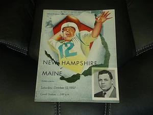 1957 MAINE AT NEW HAMPSHIRE COLLEGE FOOTBALL PROGRAM  EX-MINT - Picture 1 of 1
