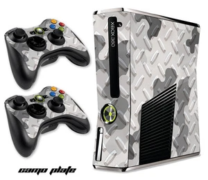 Skin Decal Wrap für Xbox 360 Slim Spielkonsole & Controller Xbox360 Slim TARNFARBE - Bild 1 von 1
