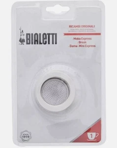 Filtro di ricambio Bialetti e 3 guarnizioni per Moka Express o Break o Dama 6 tazze - Foto 1 di 3