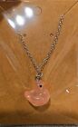 Pink Duck Necklace - Rubber Ducky Charm Necklace - 3D Duck Pendant Jewelry