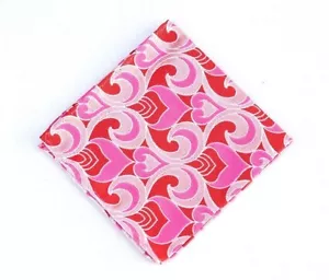 Lord R Colton Masterworks Pocket Square - Lake Lacar Red Silk - $75 Retail New - Picture 1 of 2