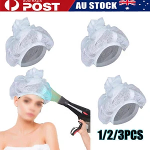 Net Plopping Cap For Drying Curly Hair Adjustable Net Plopping Bonnet Hat 1/2/3X - Picture 1 of 18