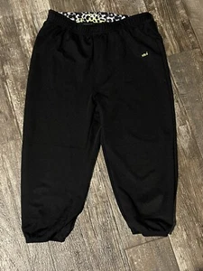 Adidas Black Polyester Strecthy Activewear Sweatpants Kids Size S - Picture 1 of 6