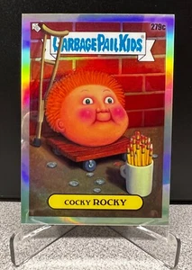 2024 #279c Cocky Rocky SP Topps Chrome Garbage Pail Kids Series 7 - Picture 1 of 2