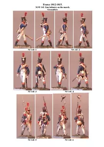 Soldatini VID - NF-14I set granatieri di fanteria di linea nel marzo 1812-1813 Francia - Foto 1 di 98