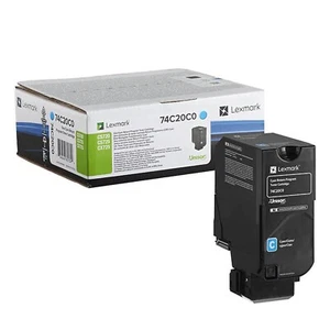 Lexmark Cyan Toner Cartridge 3K Pages - 74C20C0 - Picture 1 of 1