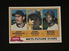 1981 Topps Mets Future Stars #259 Rookie Baseball Card H. Brooks & M. Wilson