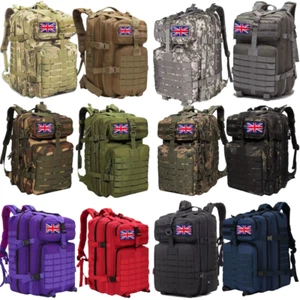 Mochila táctica militar del ejército 50L 7 colores de gran capacidad para hombre impermeable - Imagen 1 de 29